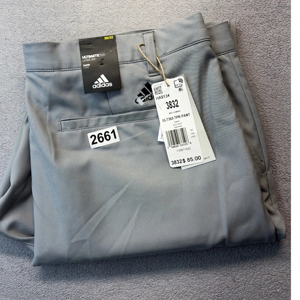 Adidas Ultimate360 Tapered Golf Pants Mens 38x32 Grey HA9134 New With Tags‎